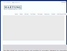 Tablet Screenshot of hartungaccounting.com